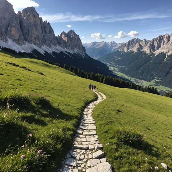 Quels sont les meilleurs itinéraires pour une randonnée à pied à travers les Dolomites, Italie?